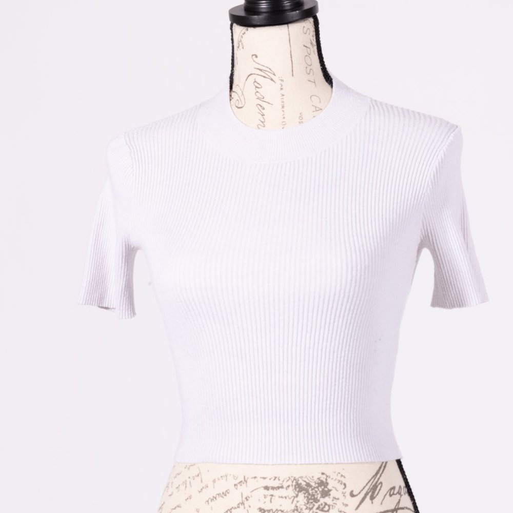 BRANDY MELVILLE RIB SHORT SLEEVE